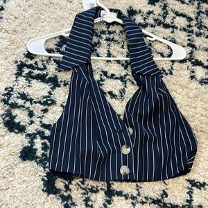 Cropped WEWOREWHAT vest